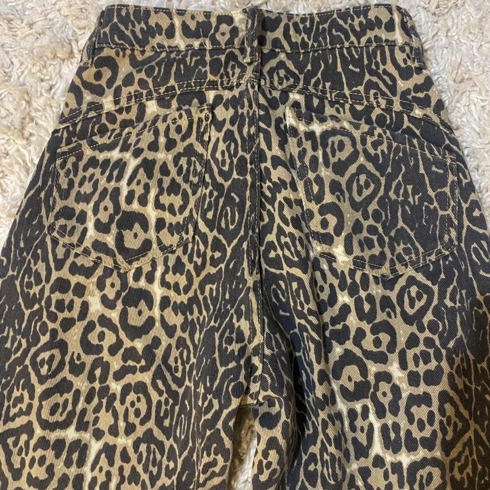 leopard print jeans